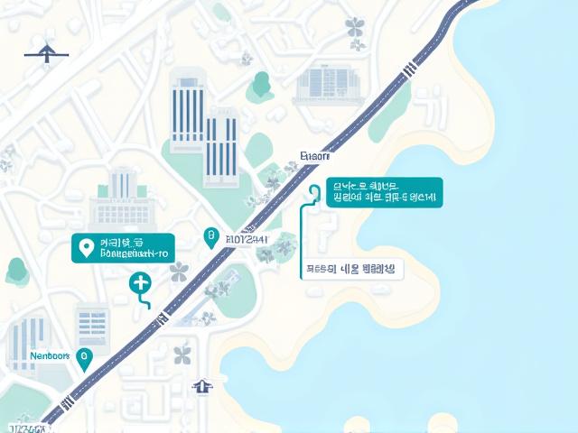 파랑 새길 부산 사무실 위치를 나타내는 지도 이미지